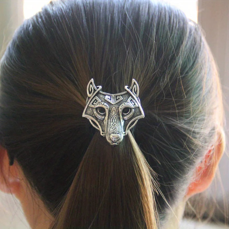 Charming Nordic Retro Viking Hairpin – Gothic Crow Skull & Antlers, Unique Temperament Jewelry for a Bold Statement