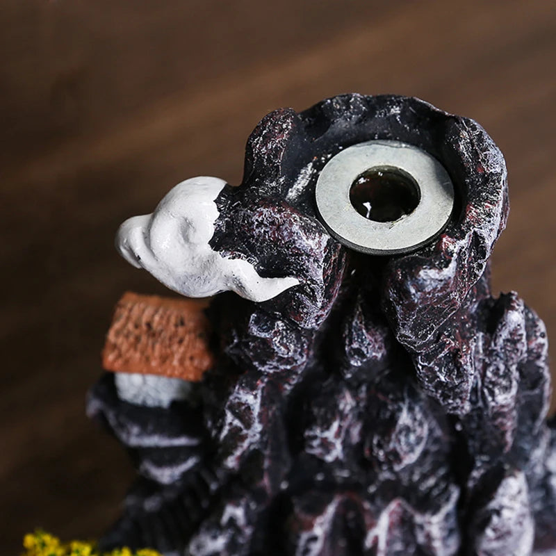 Tranquil Cascade Backflow Incense Burner – Mountain River Aromatherapy Ornament