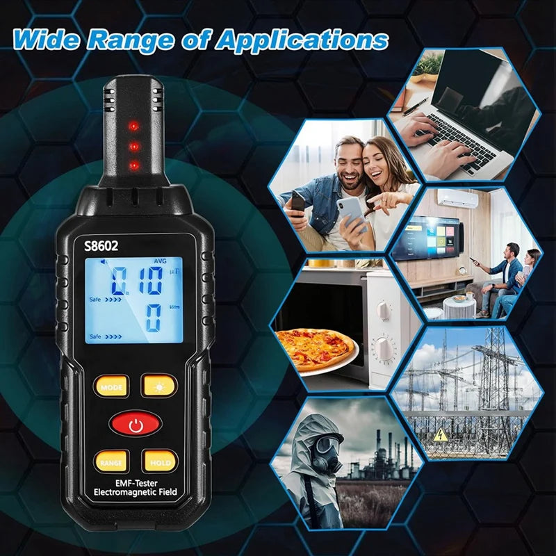 5-Piece Ghosthunting Equipment Kit 1 EMF Radiation  2 LED Cat Balls 2 Copper Track Poles