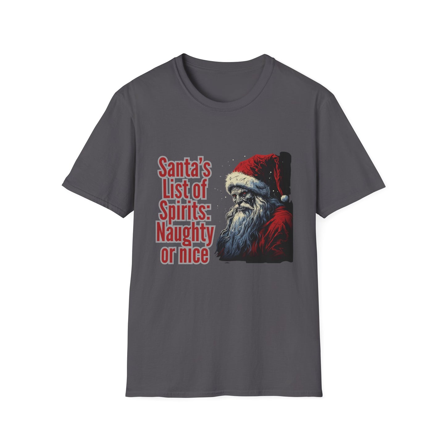 Santa's List Unisex Softstyle T-Shirt – Naughty or Nice Holiday Tee