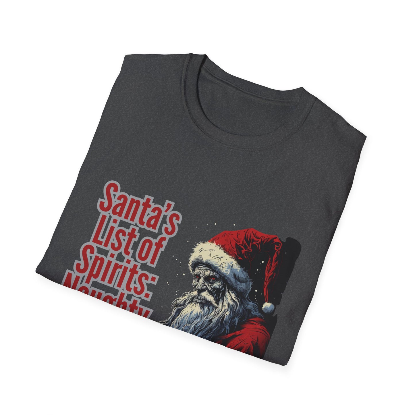 Santa's List Unisex Softstyle T-Shirt – Naughty or Nice Holiday Tee