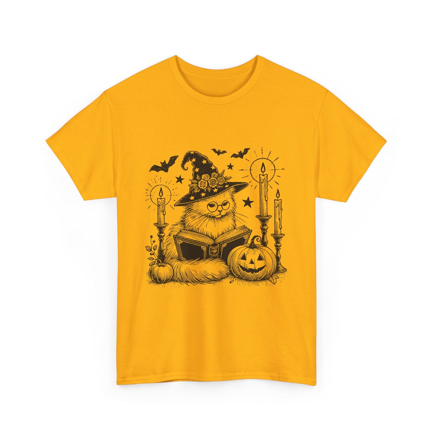 Halloween Cat Witch Tee