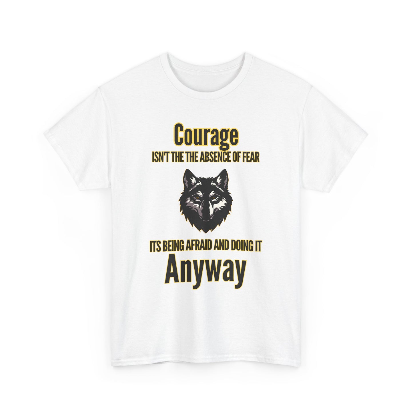 Inspirational Wolf T-Shirt – Strength, Courage & Empowerment Tee for Adults