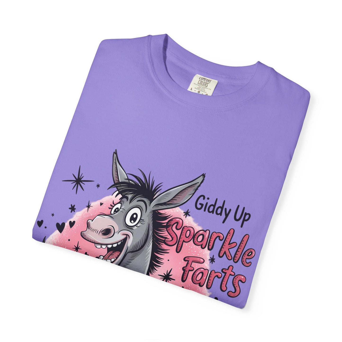 Funny Unisex T-Shirt with Sparkle Farts Design