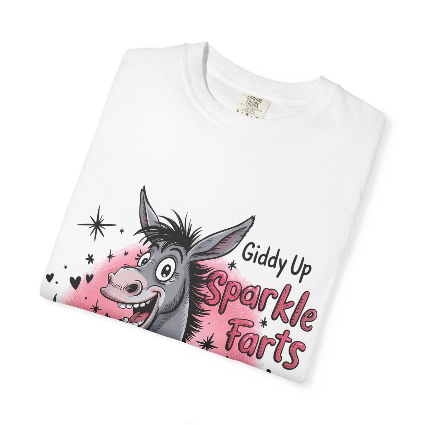 Funny Unisex T-Shirt with Sparkle Farts Design