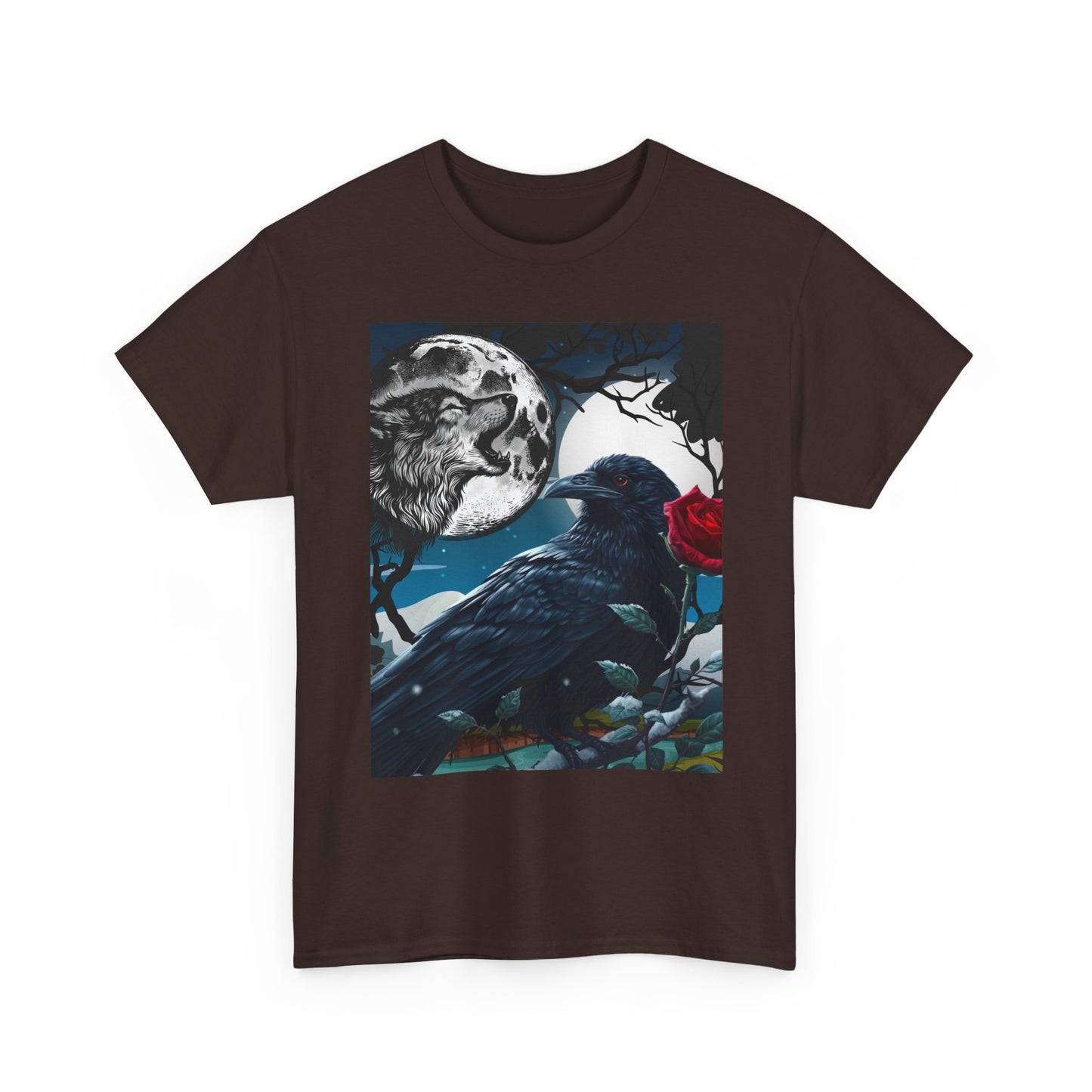 Moonlit Raven Tee - Gothic, Artistic Unisex Shirt