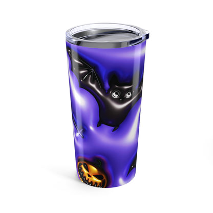 Gothic Tumbler 20oz - Spooky Skulls and Bats