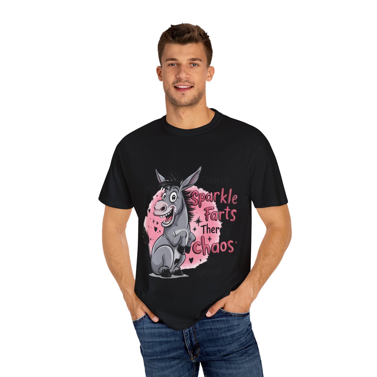 Funny Unisex T-Shirt with Sparkle Farts Design