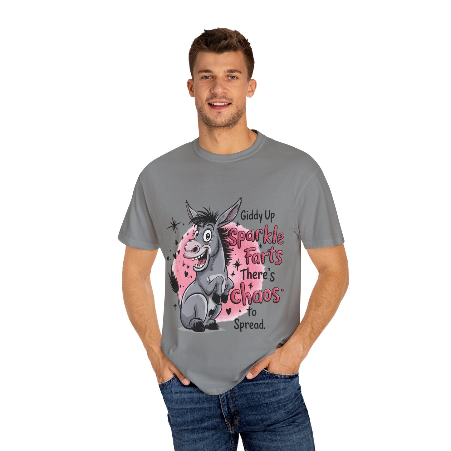 Funny Unisex T-Shirt with Sparkle Farts Design