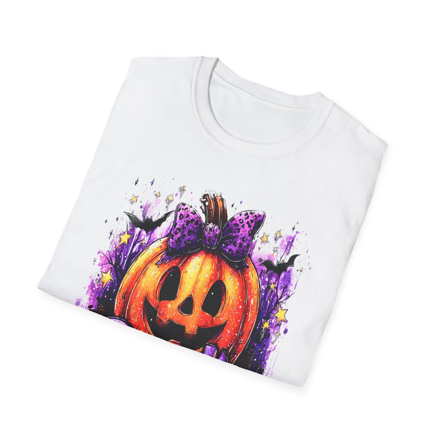 Festive Spooky Season Tee – Unisex Halloween Pumpkin Graphic Shirt