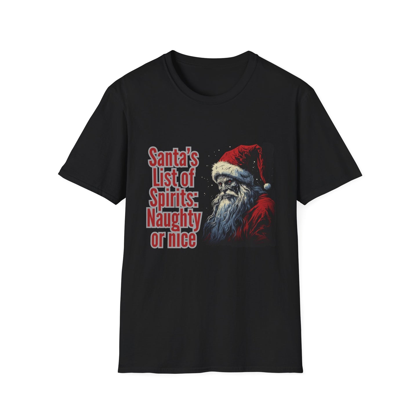 Santa's List Unisex Softstyle T-Shirt – Naughty or Nice Holiday Tee