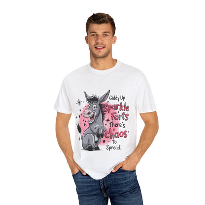 Funny Unisex T-Shirt with Sparkle Farts Design