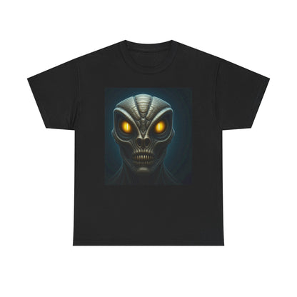Alien Face Unisex Heavy Cotton Tee