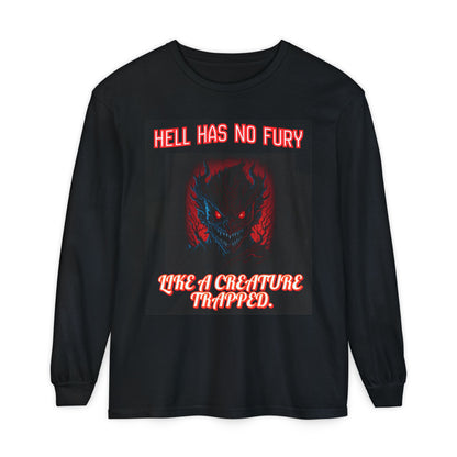 Gothic Long Sleeve T-Shirt, Hell Has No Fury Tee,