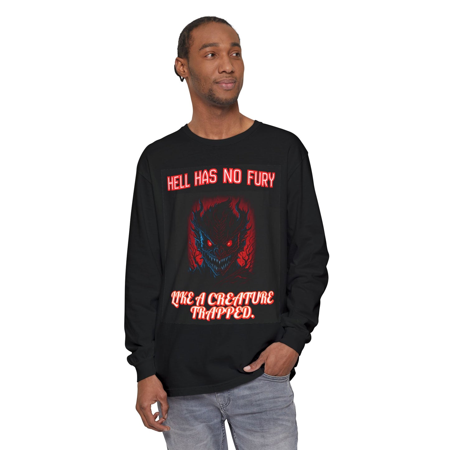 Gothic Long Sleeve T-Shirt, Hell Has No Fury Tee,