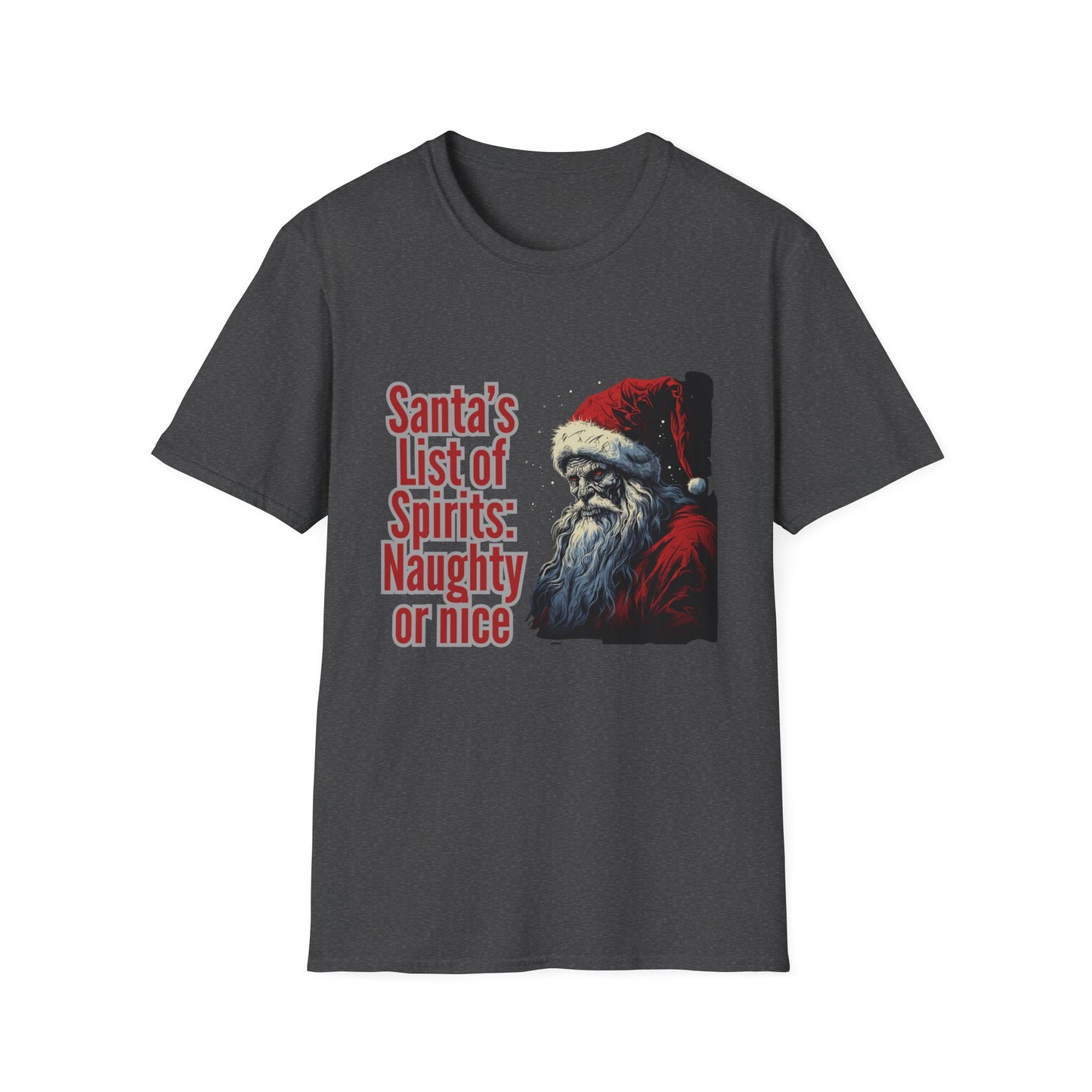 Santa's List Unisex Softstyle T-Shirt – Naughty or Nice Holiday Tee