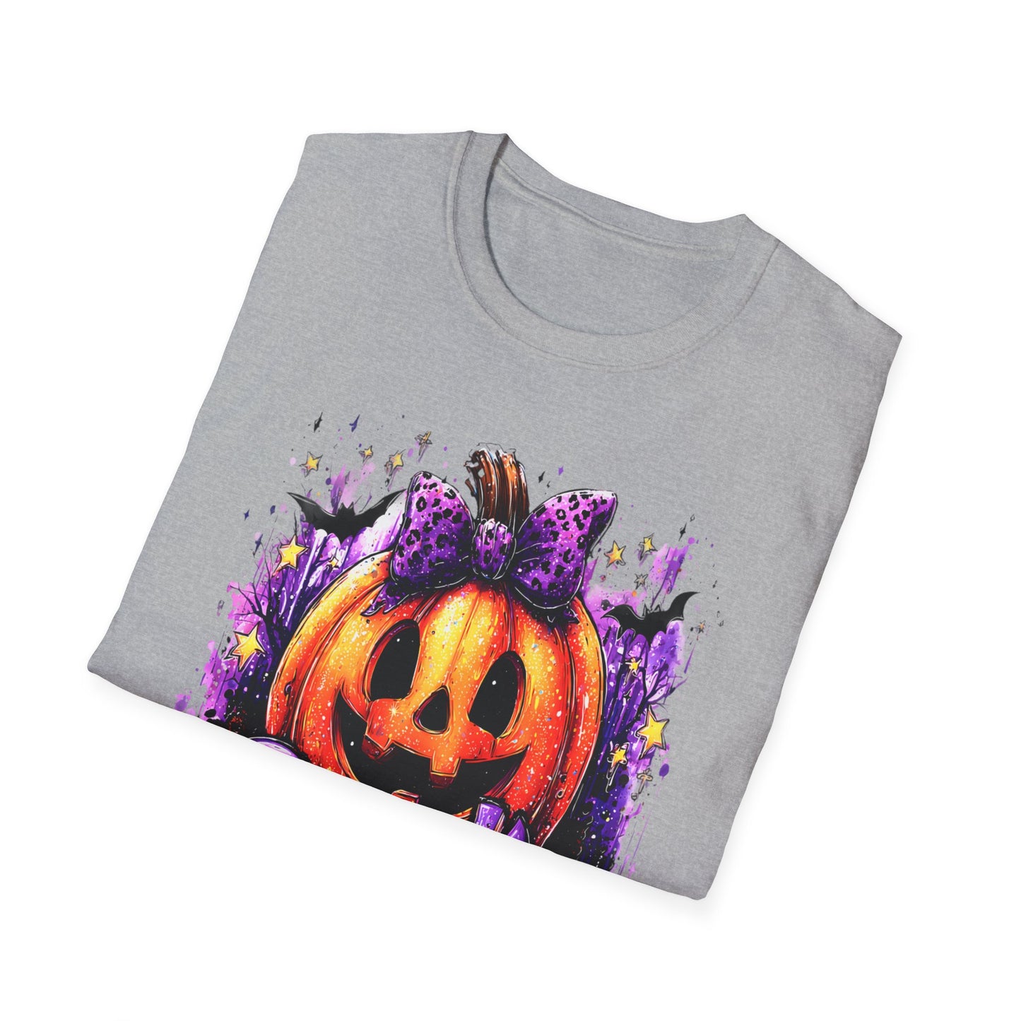 Festive Spooky Season Tee – Unisex Halloween Pumpkin Graphic Shirt