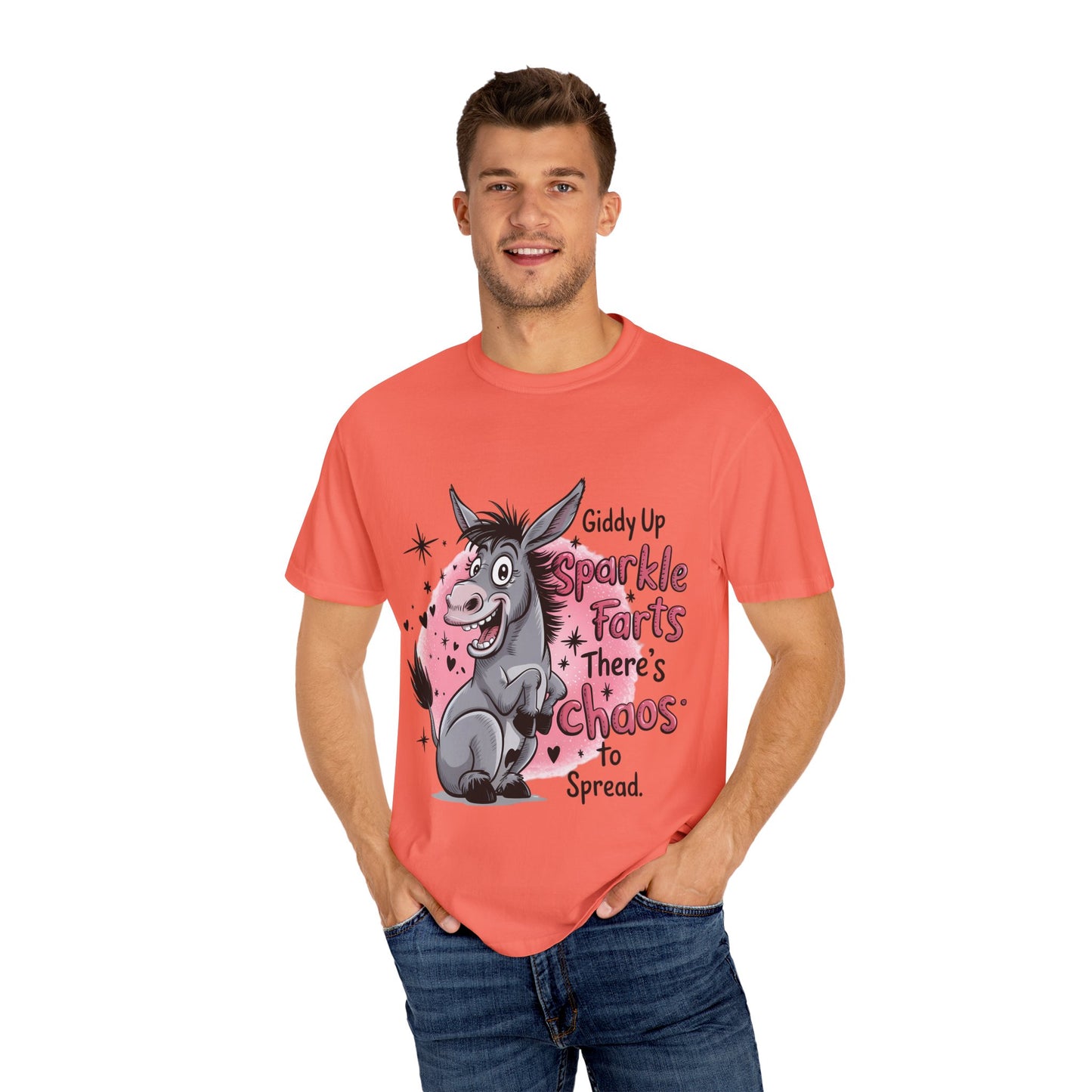 Funny Unisex T-Shirt with Sparkle Farts Design