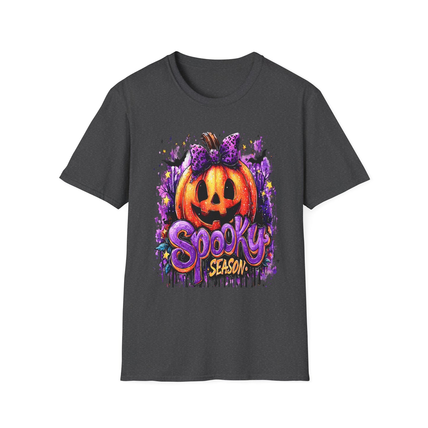 Festive Spooky Season Tee – Unisex Halloween Pumpkin Graphic Shirt