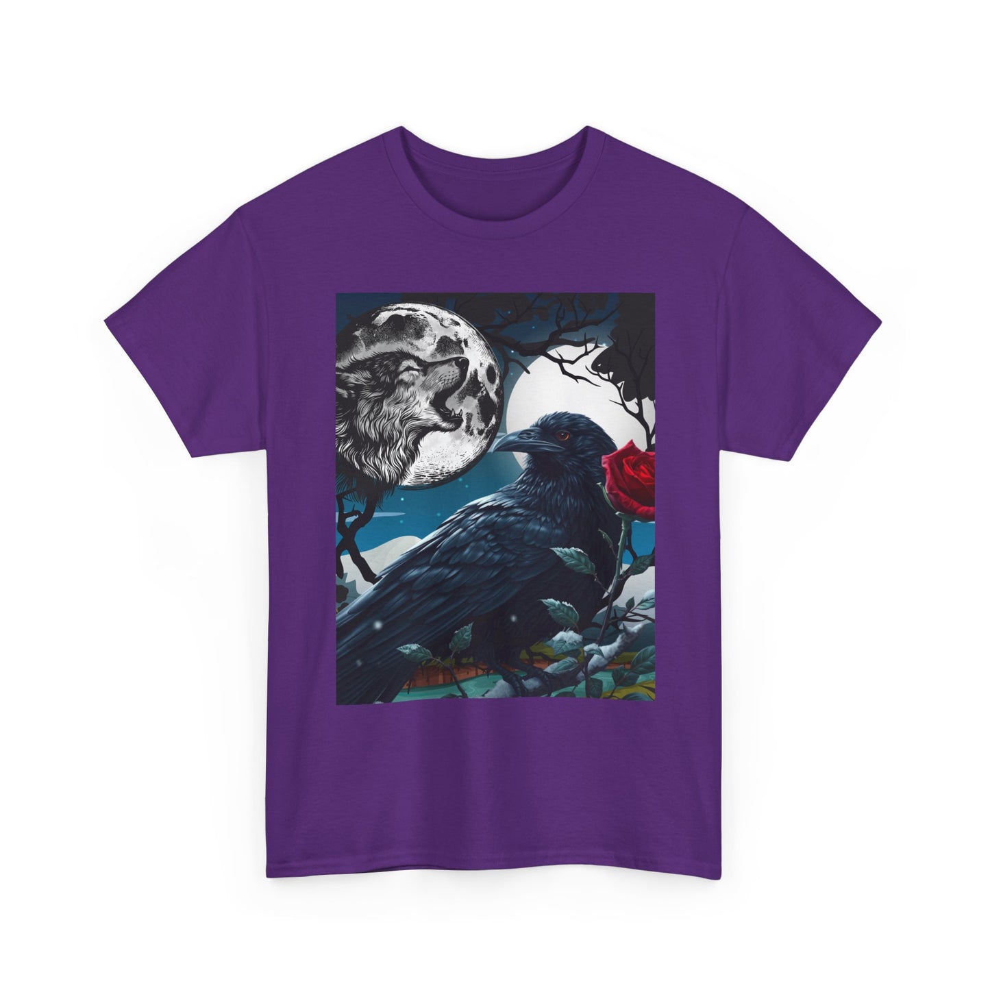 Moonlit Raven Tee - Gothic, Artistic Unisex Shirt