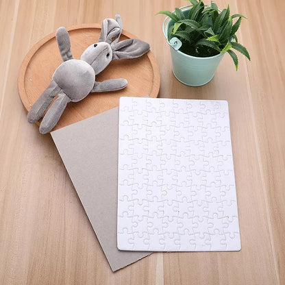 120pcs Printable Jigsaw Puzzle Sublimation Blanks – 10pcs/Lot A4/A5 DIY Heat Transfer Puzzles for Craft, Gifts & Custom Printing