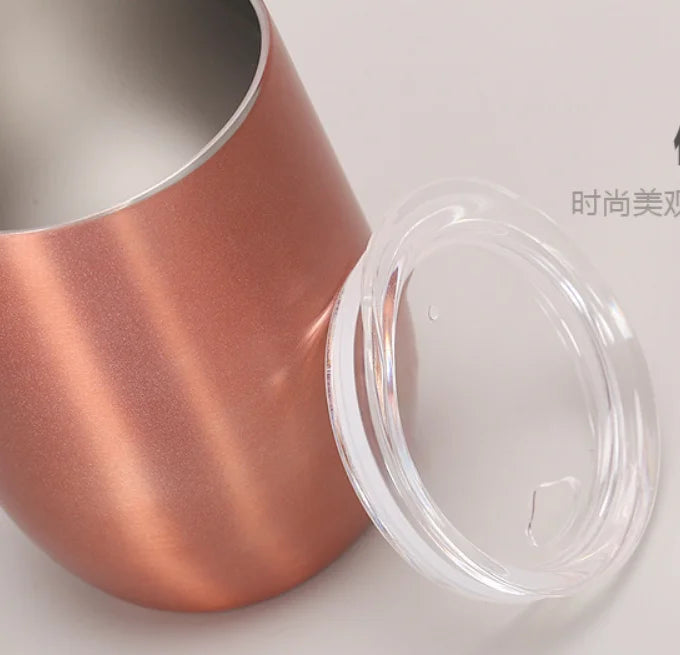 Customized logo 12OZ Wholesale Price Swig Wine Cups Insulated Thermos Coffee Mug Vacuum Thermos Cup Coffee Tumbler Egg Shape