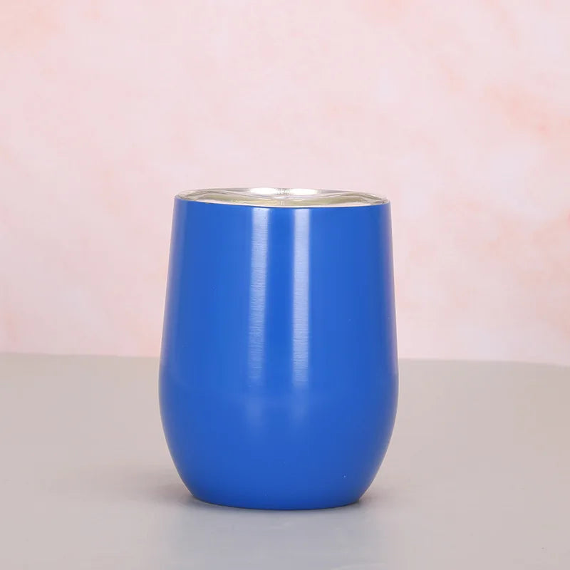 Customized logo 12OZ Wholesale Price Swig Wine Cups Insulated Thermos Coffee Mug Vacuum Thermos Cup Coffee Tumbler Egg Shape