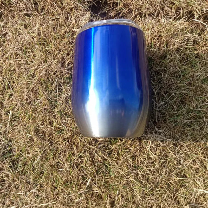 Customized logo 12OZ Wholesale Price Swig Wine Cups Insulated Thermos Coffee Mug Vacuum Thermos Cup Coffee Tumbler Egg Shape