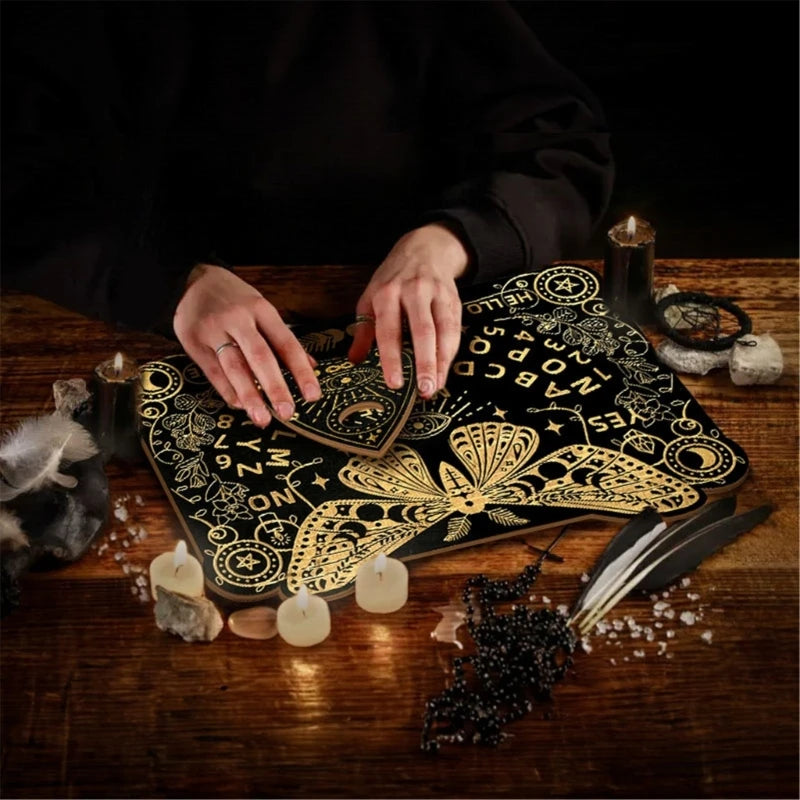 Carved Pendulum Dowsing Board – Metaphysical Divination & Message Board for Spiritual Guidance