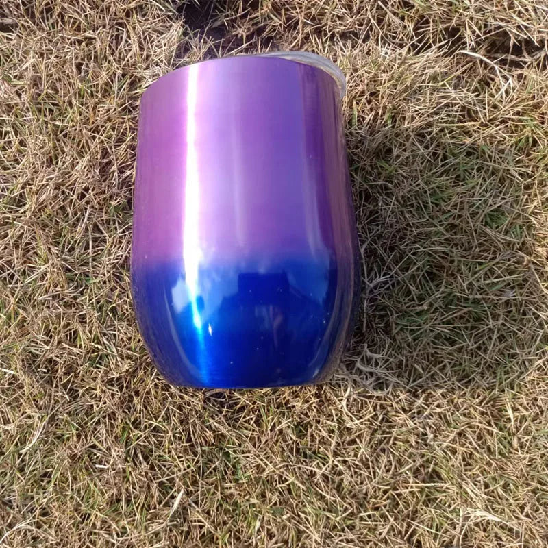 Customized logo 12OZ Wholesale Price Swig Wine Cups Insulated Thermos Coffee Mug Vacuum Thermos Cup Coffee Tumbler Egg Shape