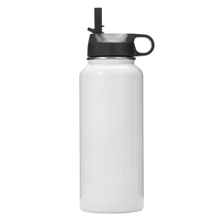 Sublimation Blank Straight Cup Stainless Steel Water Bottles Tumbler Coffee Mug Cup Vacuum Flasks DIY Insulated Thermos 6OZ-30OZ