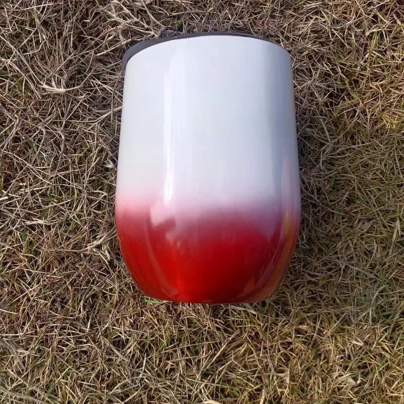 Customized logo 12OZ Wholesale Price Swig Wine Cups Insulated Thermos Coffee Mug Vacuum Thermos Cup Coffee Tumbler Egg Shape