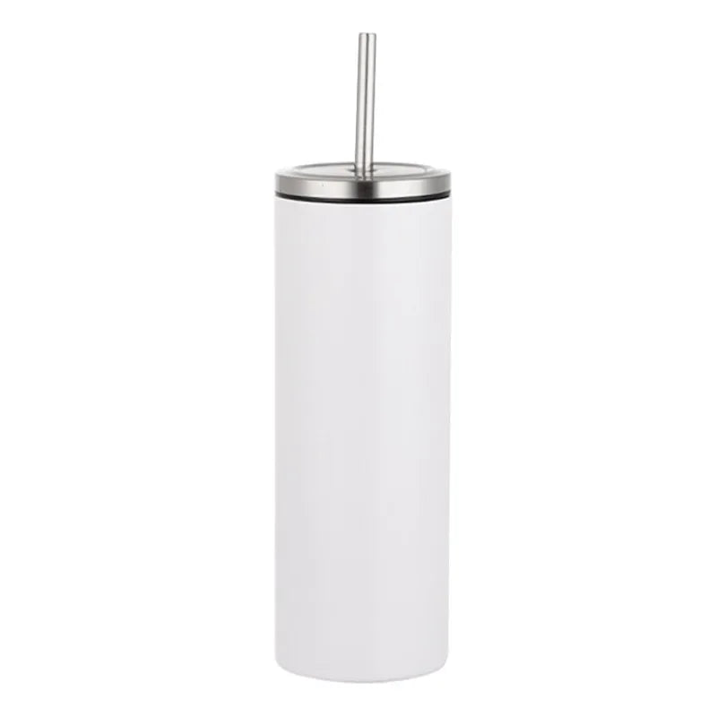 Sublimation Blank Straight Cup Stainless Steel Water Bottles Tumbler Coffee Mug Cup Vacuum Flasks DIY Insulated Thermos 6OZ-30OZ