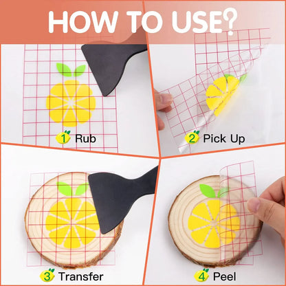 30.5cm x 100cm Clear Vinyl Transfer Paper